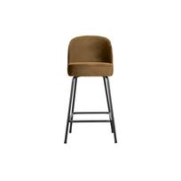 Garstyčių spalvos iš aksomo baro taburetė (sėdynės aukštis 64 cm) Vogue – WOOOD