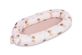 SENSILLO kūdikių lizdas iš muslino su balerinos raštu Pink 80x45 | SILLO-229003 | 5903076323101