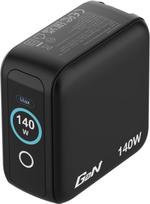 Įkroviklis Verbatim Mini GaN 140W 3xUSB-C PD/1x USB-A QC adapteris UE/UK/USA Black Keičiamų kištukų komplektas EU, UK, USA (30240) | 30240 | 023942302407