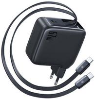 Įkroviklis Baseus Baseus EnerCore CJ21 Retractable 3C 67W EU, Black | E0121D00 | 6932172697167
