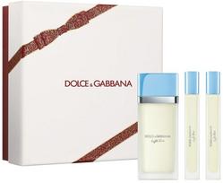 Rinkinys Dolce & Gabbana: Light Blue, tualetinis vanduo, moterims, 50 ml + Light Blue, tualetinis vanduo, moterims, 2 vnt., po 10 ml | 8056669922230 | 8056669922230