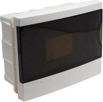 Vexen Paskirstymo dėžutė, potinkinė, IP40, 8 modulių, balta/juoda