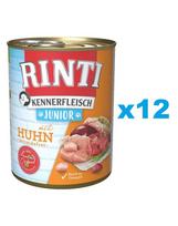 RINTI Kennerfleish Junior Chicken 12x800 g su vištiena šuniukams