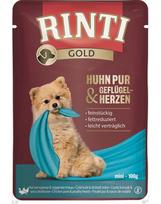 RINTI Chicken Pure & Poultry hearts Mini paketėlis mažų veislių šunims 100 g