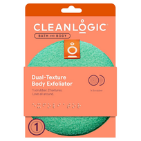 Cleanlogic Kūno šveitimo kempinė Dual Texture Body Exfoliator Emerald