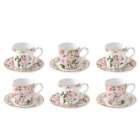 Easy Life Puodeliai su lėkštelėmis CHANT DES ROSES (100 ml., 6 vnt.)
