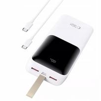 Galingas išorinis akumuliatorius 30000mAh Powerbank USB-A USB-C LED - #OUT978