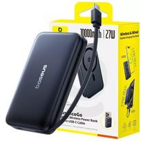 BASEUS magnetinis maitinimo blokas QI2 10000 mAh 27 W USB-C su integruotu greitojo įkrovimo laidu