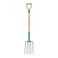 Kūtsmēslu dakšas 5 zaru ar 125 cm koka kātu John Deere® BPJ-5D-JD TRUPER