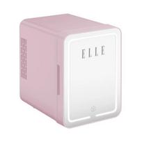 ELLE 4L mini šaldytuvas su LED veidrodėliu makiažui, violetinė