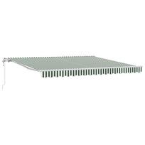 Elektrinė ištraukiama pavėsinė Žalia ir balta 400 × 300 cm
