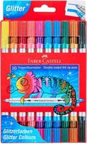 Faber-Castell – Double Tip Glitter Markers – 10 Asst.