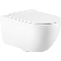 Mexen Carmen 2.0 WC dubuo Rimless su lėtai nusileidžiančiu dangčiu, slim duroplast, balta blizgi - 3088L4000