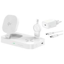 4smarts Qi2 Trident charging station with charger for Galaxy Watch, white