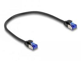 Delock RJ45 Ethernet cable Cat.6A S/FTP Slim 0.25 m black