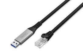 Digitus USB 3.2 RJ45 Ethernet Cable 1Gbit/s 5m
