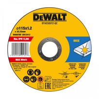 Pjovimo diskas, kampinis šlifuoklis DEWALT Standard Discs 115mm x 1.2mm 10pcs