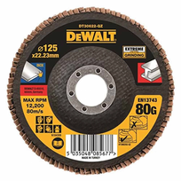 Kampinio šlifuoklio šlifavimo diskas DEWALT Zirconium Oxide Disc 125mm 80P