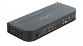 Delock HDMI KVM Switch 4K 60Hz with USB 3.0  AND  Audio