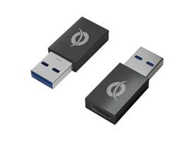 Conceptronic USB-A3.0 to USB-C3.2 Adapter, 2-Pack, 10Gbps, OTG, Gray