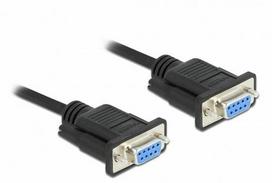 Delock Serial RS-232 D-Sub9 BUBU Nullmodem short housing 2m