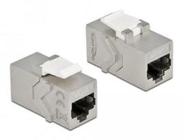 Delock Keystone Module RJ45 Socket to RJ45 Socket Cat.6A
