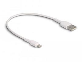 Delock White USB charging cable for iPhone, iPad, iPod, 30 cm