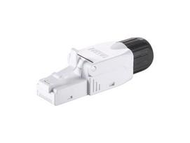 Equip Unshielded Cat6a RJ45 connectors, 5 pieces, white