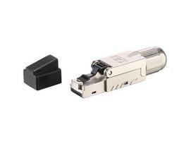 Equip Cat8.1 shielded RJ45, 5 pieces transparent polyethylene bags