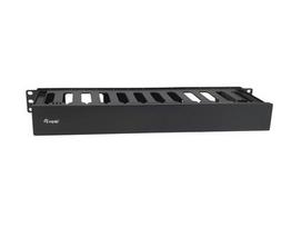 Equip 19" cable management RW removable. Plastic 1U RAL9005