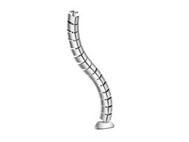 Equip Double cable management with under-desk mounting silver lite Retail