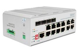 Digitus Switch 8 Port Gigabit PoE, L2 managed, 4 SFP Uplink