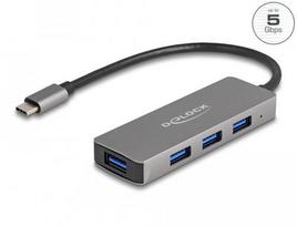 Delock 4-Port USB 5Gbps Hub with USB Type-C Connection