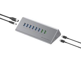 Conceptronic 10-Port USB 3.0/C Adapter - 6x USB 3.0 + m. Network gr