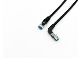 Equip Cat6A patch cable, S/FTP, 2xRJ45, 0.50m, black, LSZH, polyethylene bag