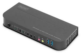 Digitus KVM Switch, 2-Port, HDMI 4K, Metal Housing