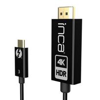 Inca HDMI 2.0 to USB-C Adapter, Strain Relief, 4K @ 60Hz, 1.80m, Black