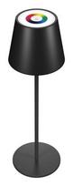 Realpower LED-RGB table lamp with battery, black