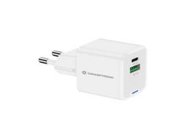 Conceptronic 2-Port GaN USB-C/USB-A Power Delivery 3.0/Power Delivery 3.0 with Power Delivery 3.0 and Power Delivery 3.0