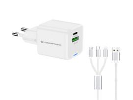 Conceptronic 2-Port GaN 3-in-1 33W PD3.0/PPS Charger ws