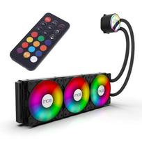 Inca CPU liquid cooler with 3x 120 mm PWM fans, black