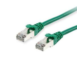 Equip Cat6A patch cable, S/FTP, 2xRJ45, 25.00m, green, LSZH, polyethylene bag