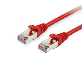 Equip Cat6A Patch Cable S/FTP 2xRJ45 1.50m Red LSZH Polybag