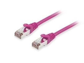 Equip Cat6A Patch Cable S/FTP 2xRJ45 7.50m Purple LSZH Polybag