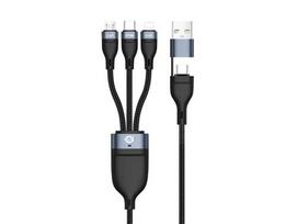 Conceptronic USB-C/A3.0 to C/Micro-B, 480Mbps, 1.50m, swivel