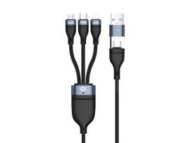 Conceptronic USB-C/A3.0 to C/Micro-B, 480Mbps, 1.50m, swivel