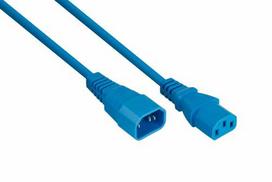 Kabelmeister Cold device extension C14 to C13 blue 5m
