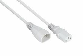 Kabelmeister Cold device extension C14 to C13 white 3m