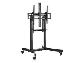 Equip Floor-standing holder 55"-100"/1TFT 120kg 1Shelf  black lite Retail