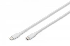 Digitus USB 2.0 Type C to C Silicone St/St 0.5m White